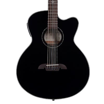 Alvarez ABT60CE-8BK Artist 8-String Baritone Cutaway Electro Acoustic Guitar in Black
